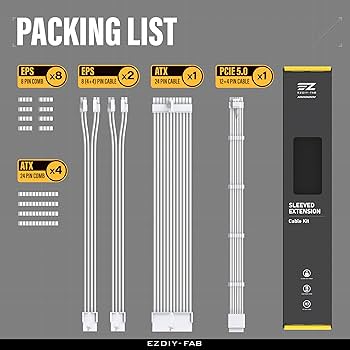 Amazon.com: EZDIY-FAB 12VHPWR PSU Cable Extension Kit for RTX 50